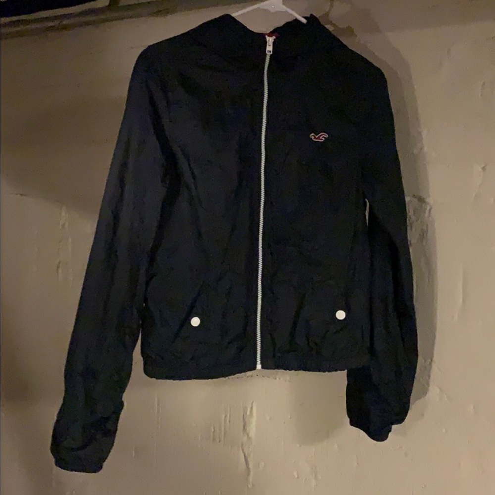 💐Dark blue full zip windbreaker